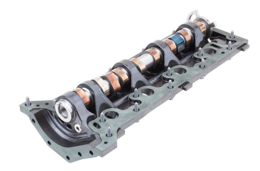 Plastic camshaft module reduces CO2 emissions